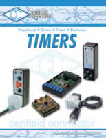 CANFIELD TIMERS CATALOG PROPORTIONAL, DRIVERS, TIMERS, ELECTRONICS TIMERS